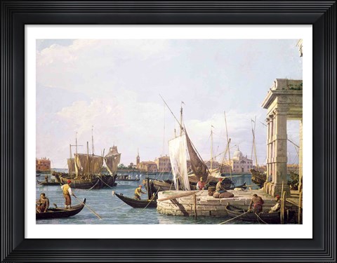 Framed Punta della Dogana, 1730 Print