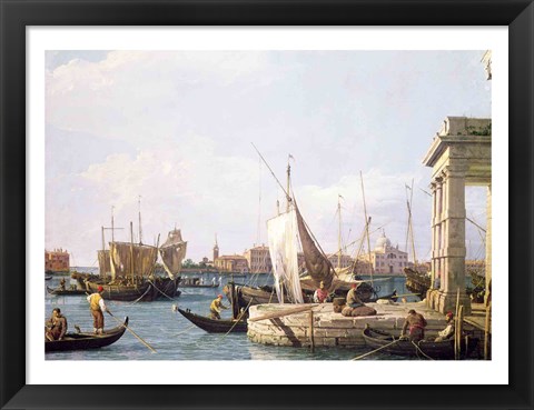 Framed Punta della Dogana, 1730 Print