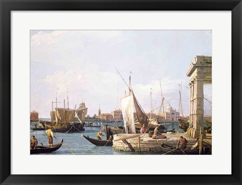 Framed Punta della Dogana, 1730 Print