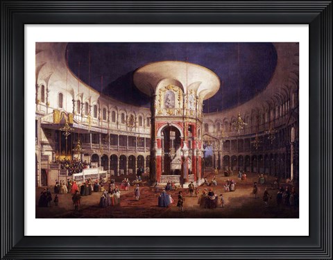 Framed Ranelagh Gardens, the Interior of the Rotunda Print