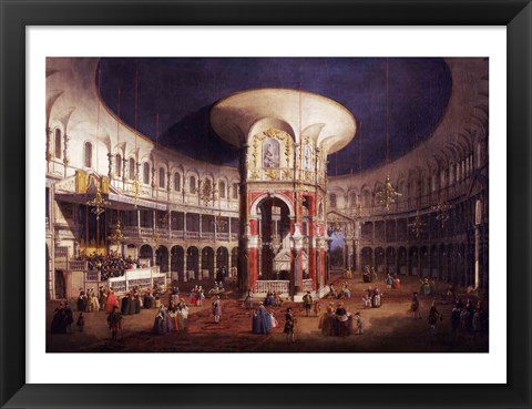 Framed Ranelagh Gardens, the Interior of the Rotunda Print