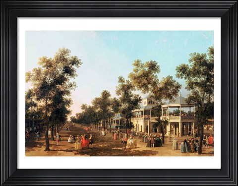Framed Vauxhall Gardens: the Grand Walk Print