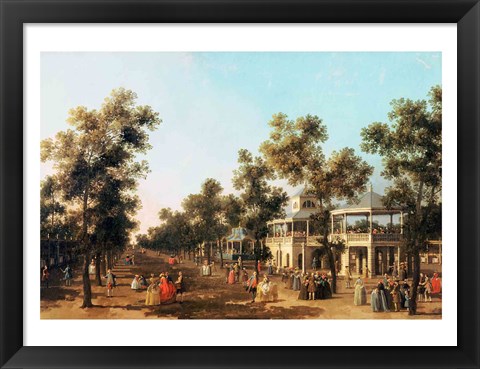 Framed Vauxhall Gardens: the Grand Walk Print