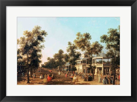 Framed Vauxhall Gardens: the Grand Walk Print