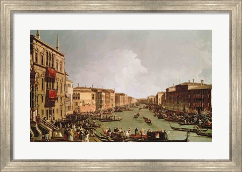 Framed Regatta on the Grand Canal Print