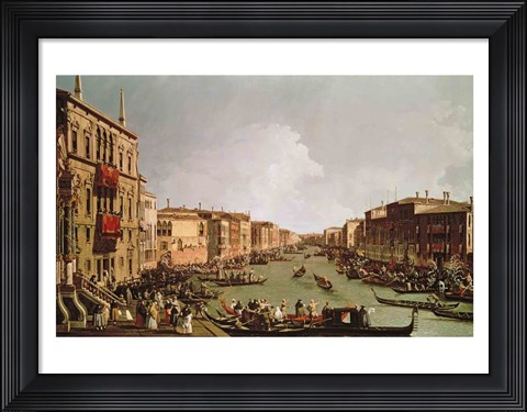 Framed Regatta on the Grand Canal Print