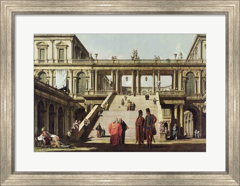 Framed Castle Courtyard, 1762 Print