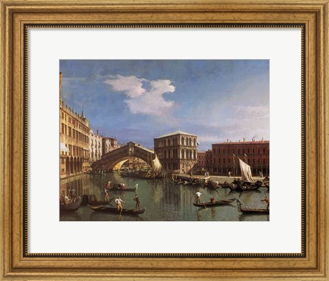 Framed Rialto Bridge, Venice Print