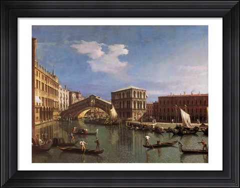 Framed Rialto Bridge, Venice Print