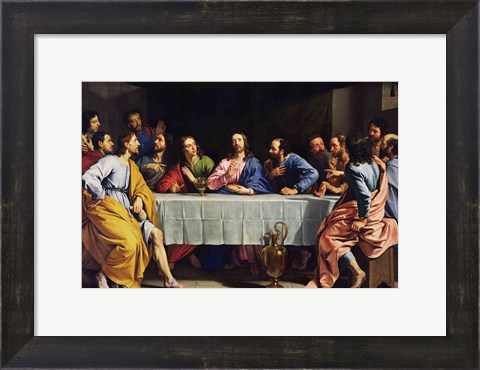 Framed Last Supper, 1648 Print