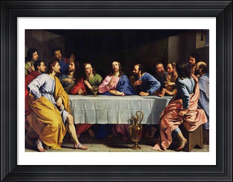 Framed Last Supper, 1648 Print