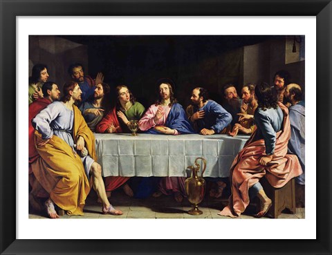 Framed Last Supper, 1648 Print