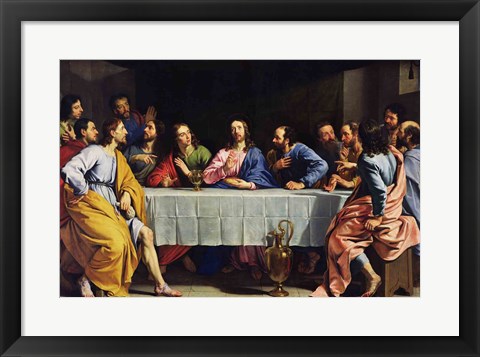 Framed Last Supper, 1648 Print