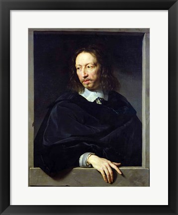 Framed Portrait of a Gentleman, known as Arnaud d&#39;Andilly Print