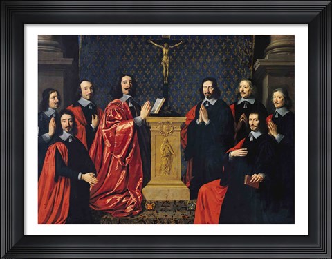 Framed Prevot des Marchands and the echevins of the city of Paris, 1648 Print