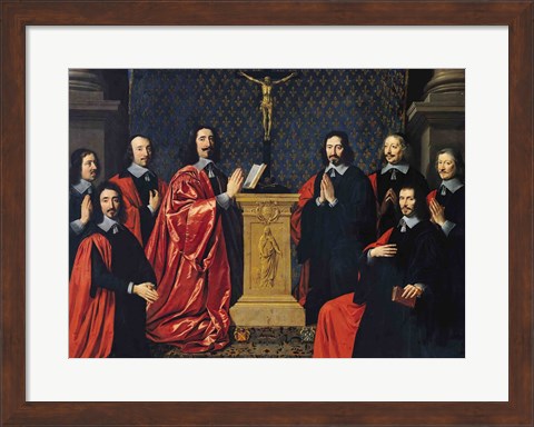 Framed Prevot des Marchands and the echevins of the city of Paris, 1648 Print