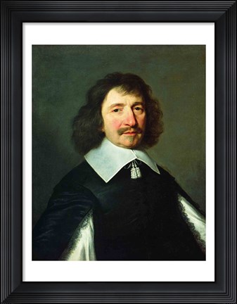Framed Portrait of Vincent Voiture Print