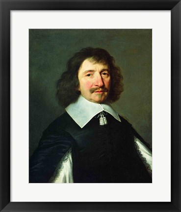 Framed Portrait of Vincent Voiture Print