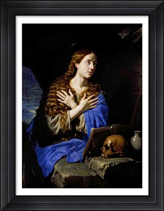 Framed Penitent Magdalene, 1657 Print