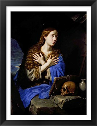 Framed Penitent Magdalene, 1657 Print