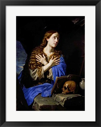 Framed Penitent Magdalene, 1657 Print