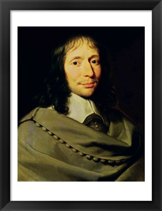 Framed Blaise Pascal Print