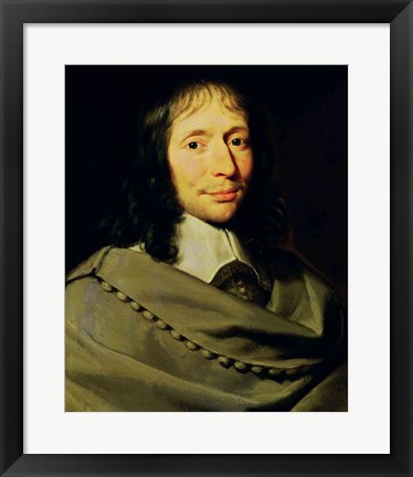 Framed Blaise Pascal Print