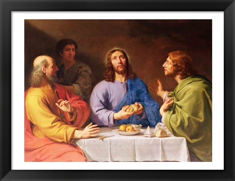 Framed Supper at Emmaus Print