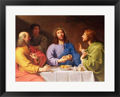 Framed Supper at Emmaus Print