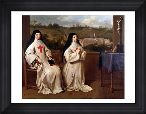 Framed Two Nuns Print