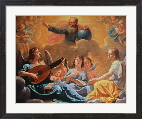 Framed Concert of Angels Print
