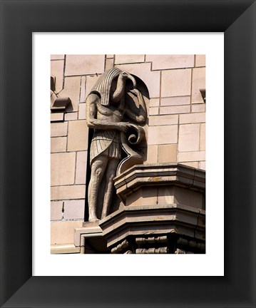 Framed Carving Statue Print