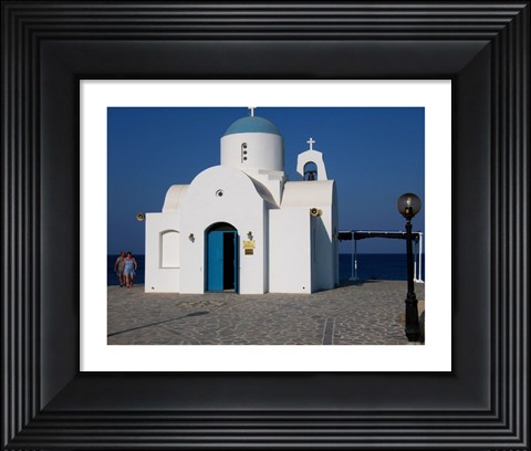 Framed Church in Greece Print