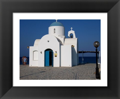 Framed Church in Greece Print