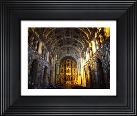 Framed Church Interior Print