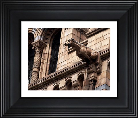 Framed Gargoyle Statue Print