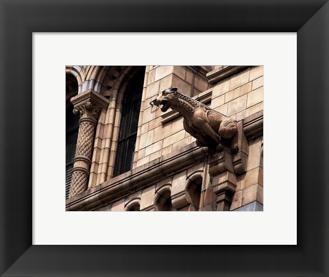 Framed Gargoyle Statue Print