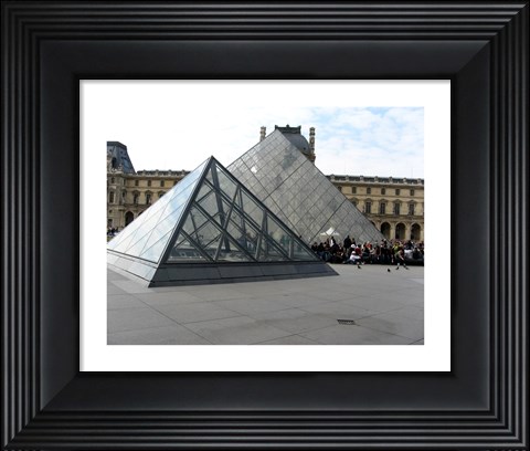 Framed Louvre Pyramid in Paris Print