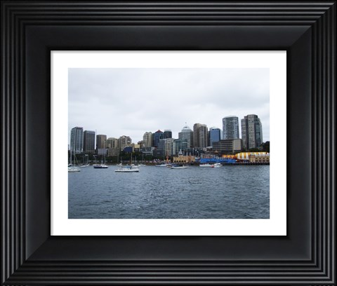 Framed North Sydney Cityscape Australia Print