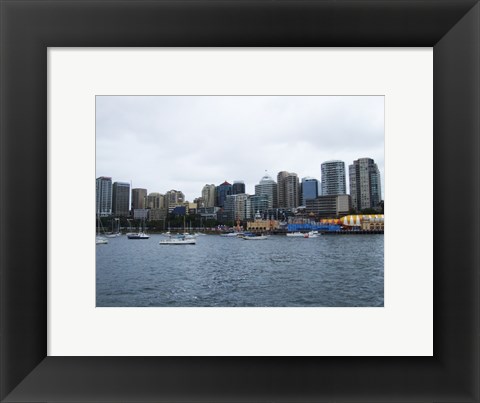 Framed North Sydney Cityscape Australia Print