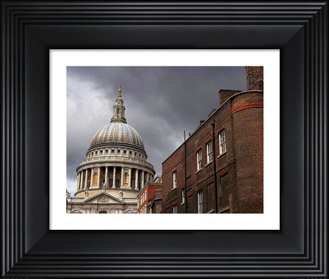 Framed St Pauls Cathedral in London Print