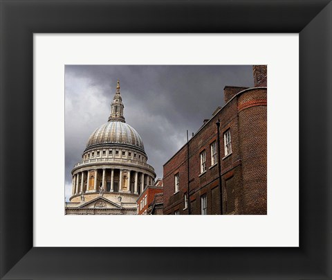 Framed St Pauls Cathedral in London Print