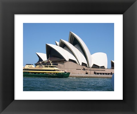 Framed Sydney Opera House with Sydney Ferry Collaroy Print