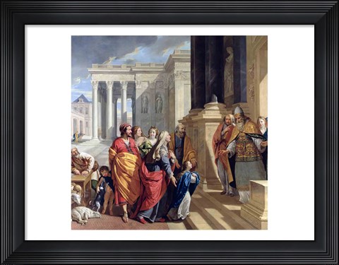 Framed Presentation of the Virgin in the Temple Print