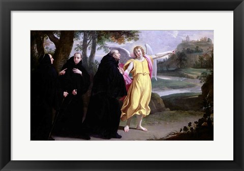 Framed Scene from the Life of St. Benedict Print