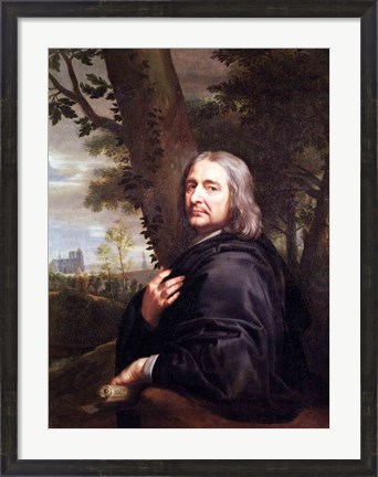 Framed Portrait of Philippe de Champaigne, 1668 Print