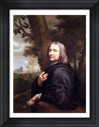 Framed Portrait of Philippe de Champaigne, 1668 Print