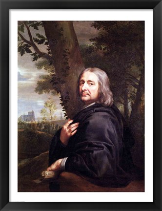 Framed Portrait of Philippe de Champaigne, 1668 Print