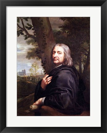 Framed Portrait of Philippe de Champaigne, 1668 Print