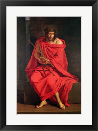 Framed Jesus mocked Print